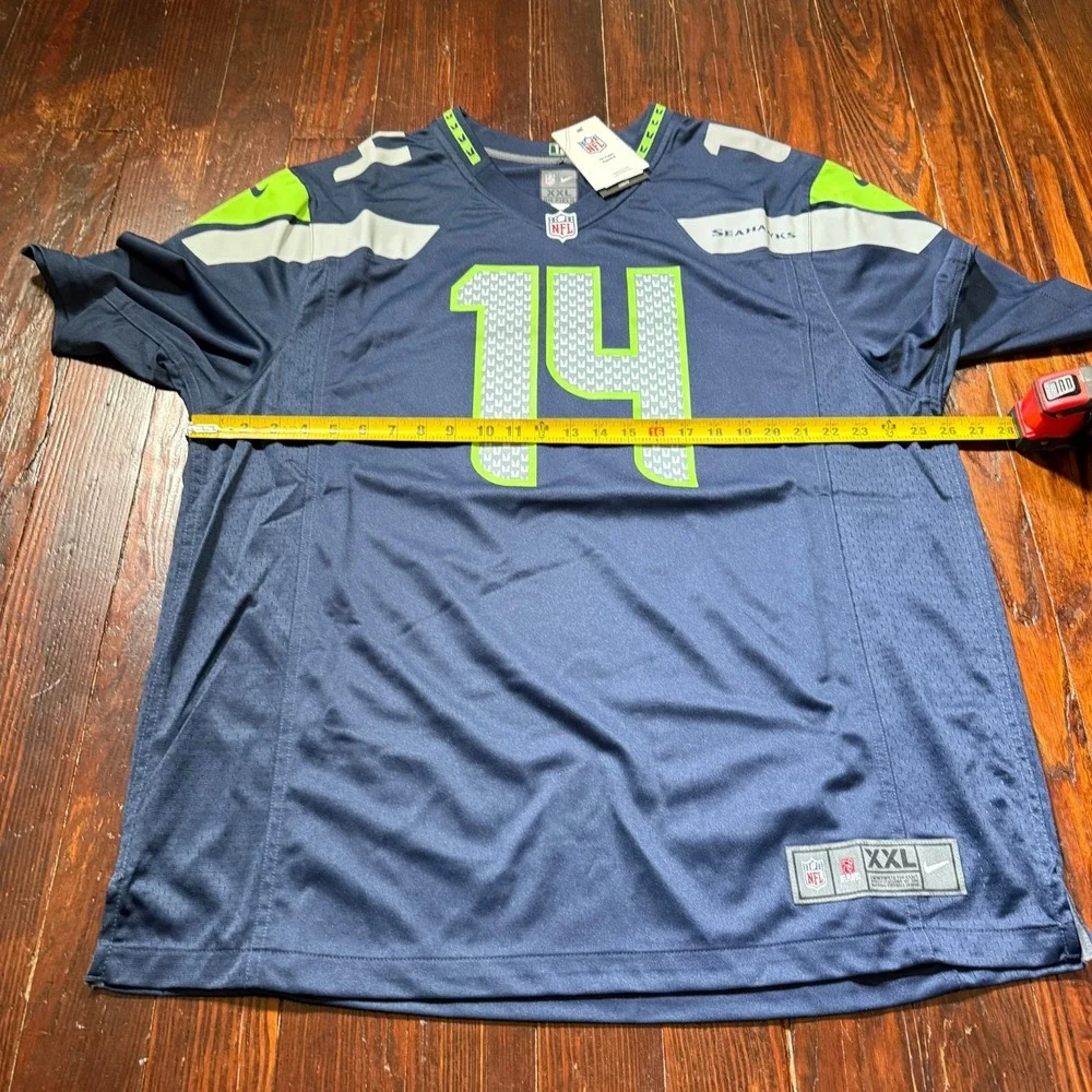 DK METCALF Seattle Seahawks Nike On Field Dri-Fit Blue NFL Jersey‎ Size 2XL